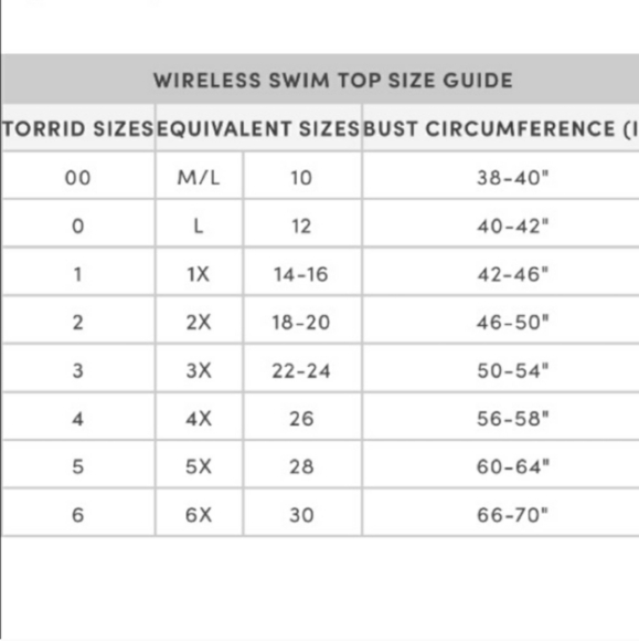 TORRID BLACK TATTOO PRINT RACERBACK TANKINI Size 4 - Picture 6 of 7